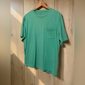 Lands' End Men's Light Green Short Sleeve Tee Super-T